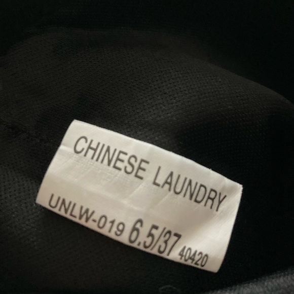 Chinese Laundry over the knee black suede boots! Size 7, 23” tall (incl 3” heel) - Picture 3 of 4